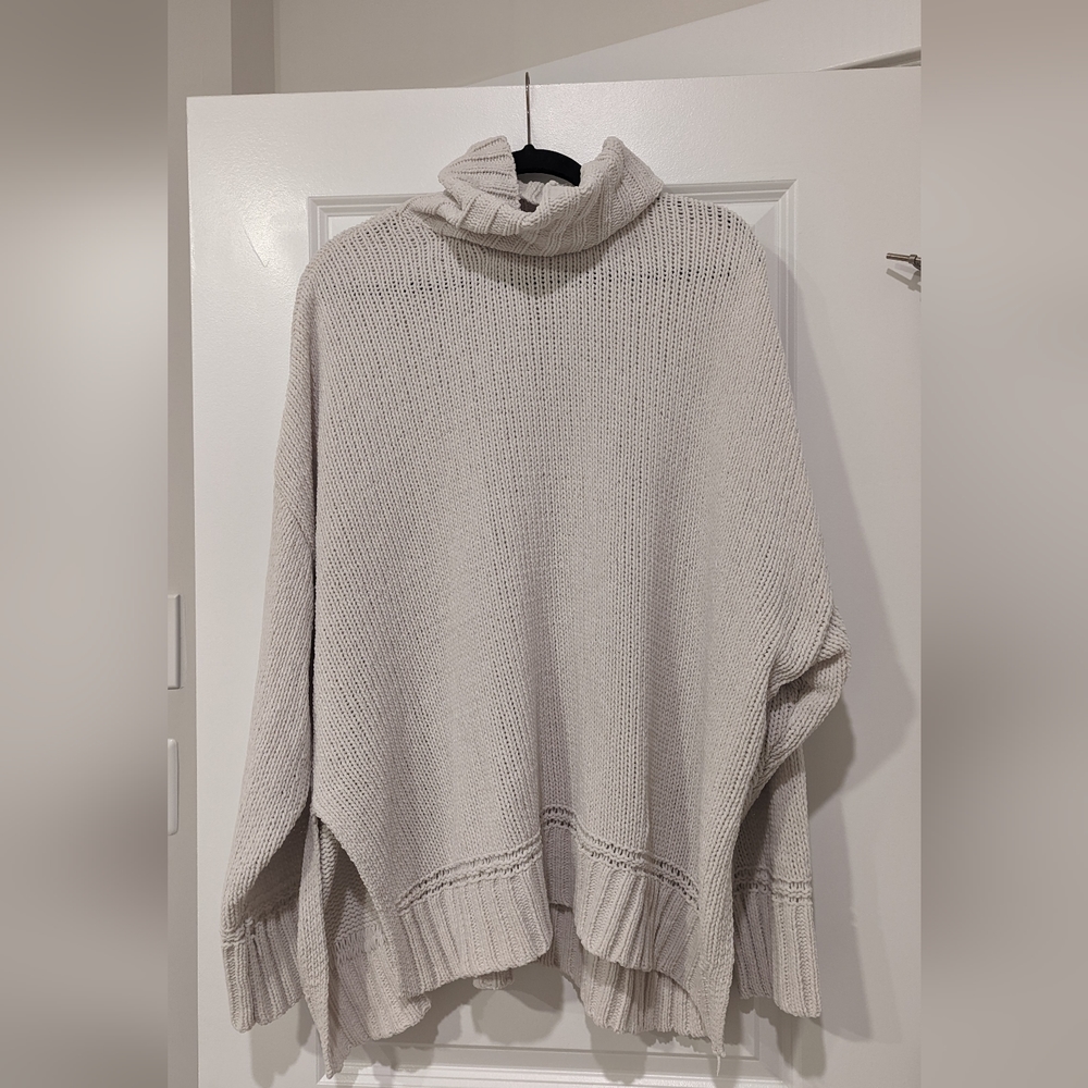 Aerie White Turtleneck Sweater